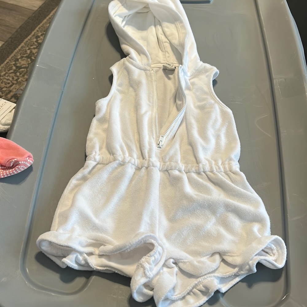 White swim coverup